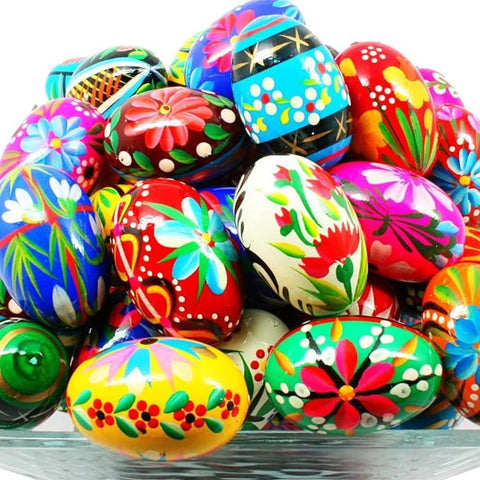 Hand Painted Wooden Easter Eggs