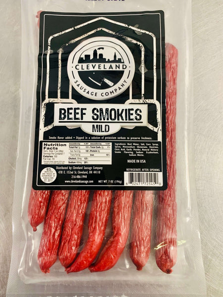 Cleveland Sausage Company Beef Smokies - Raddell's Sausage